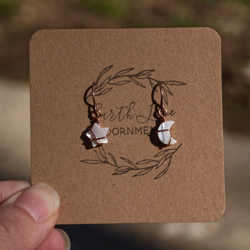 Star Moon Dangles - Made To Order