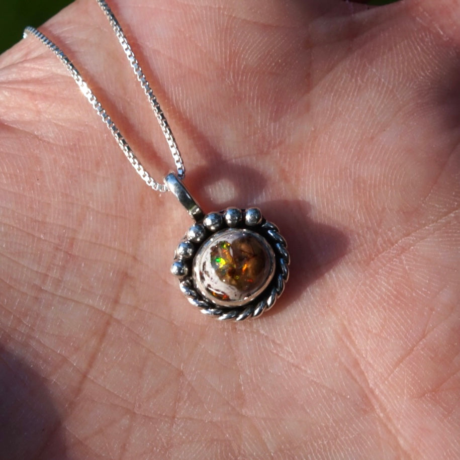 Fire Opal Necklace