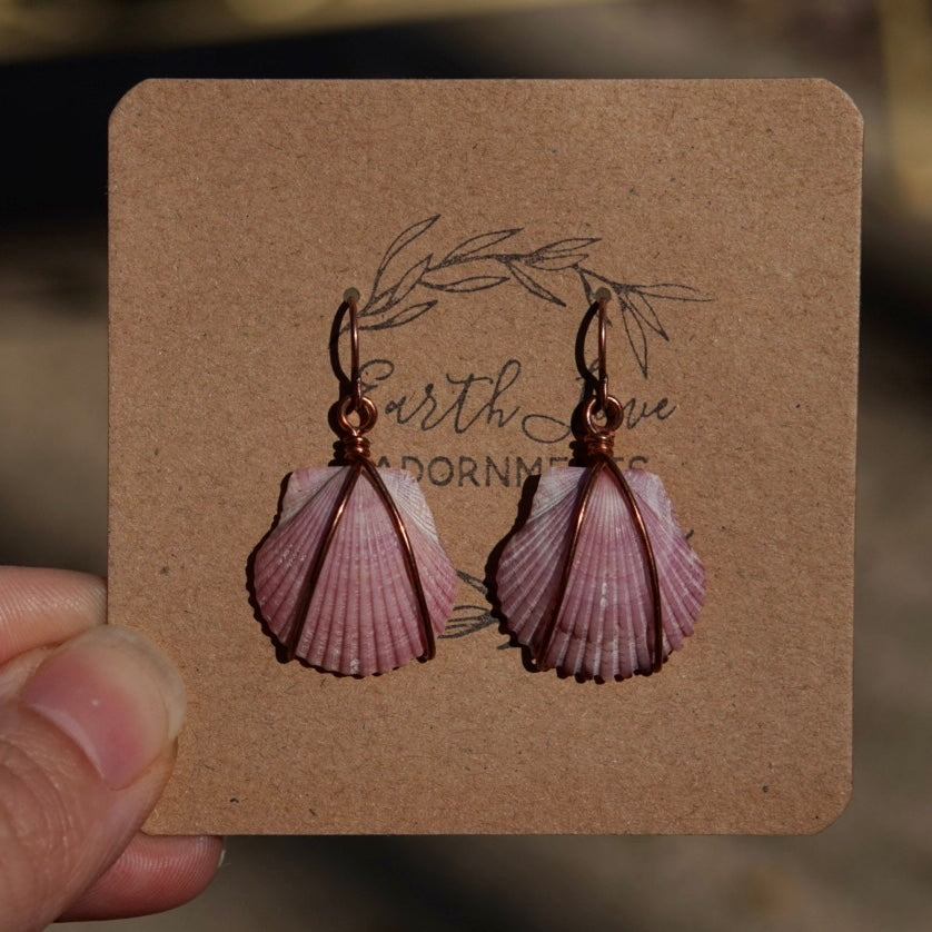 Pink Calico Dangles