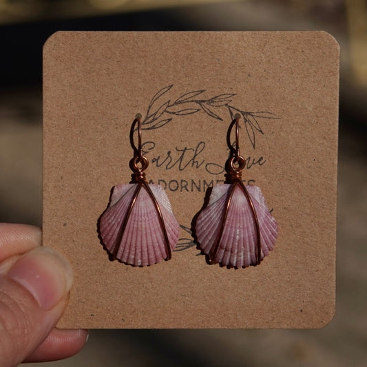 Pink Calico Dangles