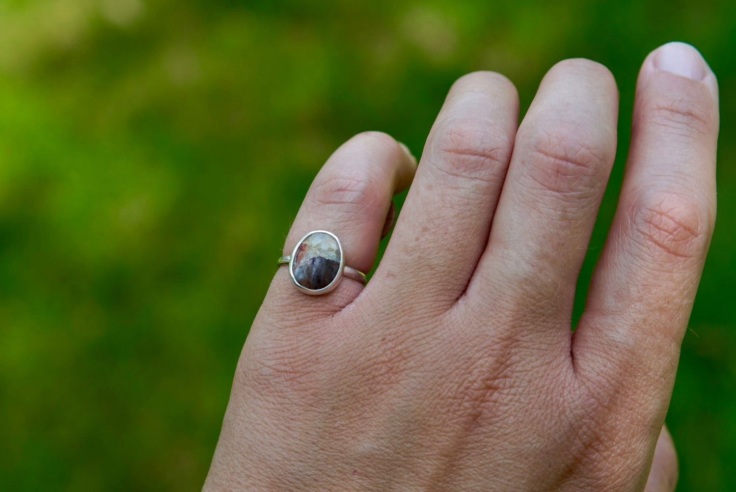 Pudding Stone Ring - Size 5.5