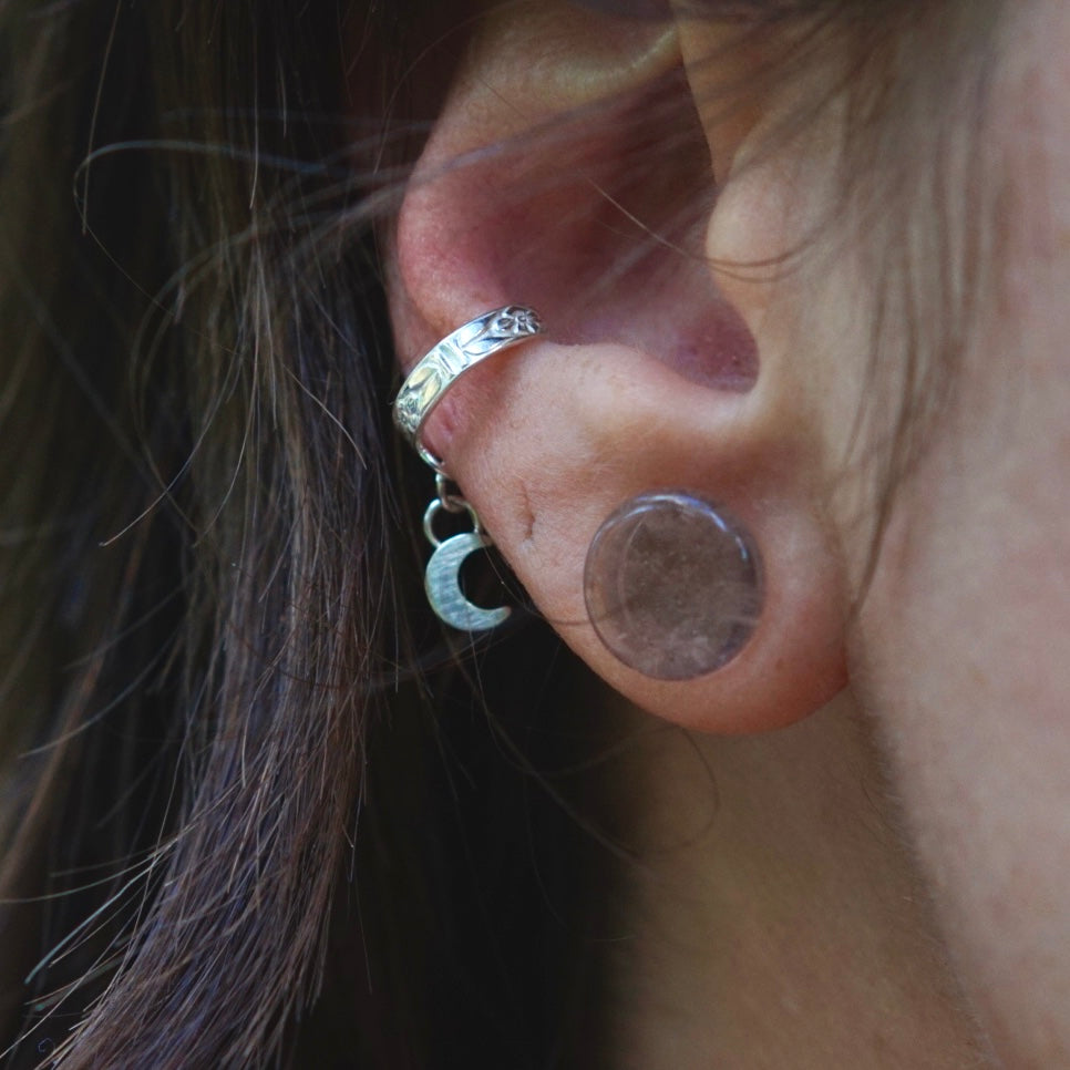 Ear Cuff Moon Charm - Made To Order