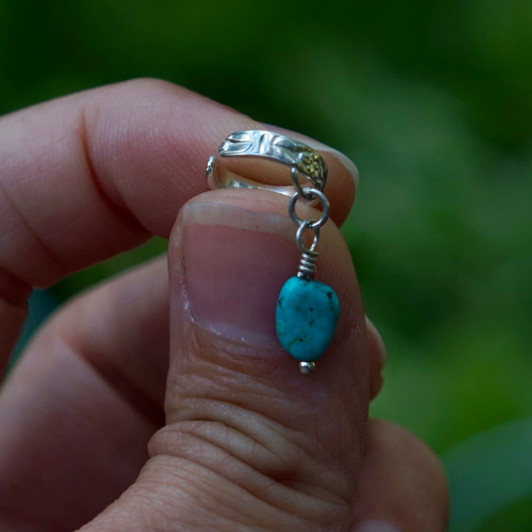 Ear Cuff Turquoise Charm - Made To Order