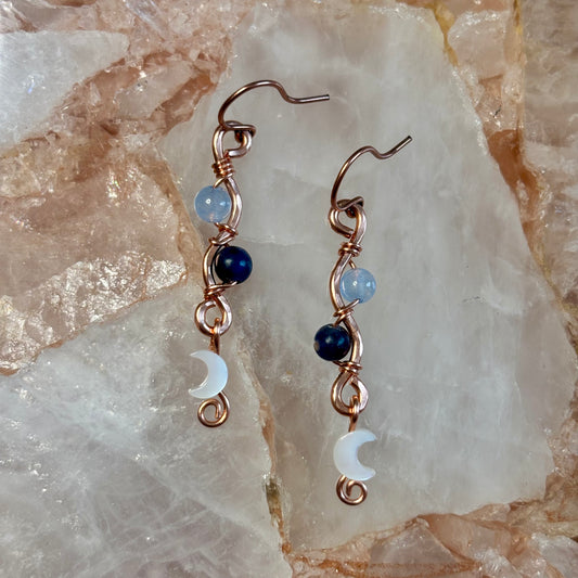 Midnight Moon Dangles