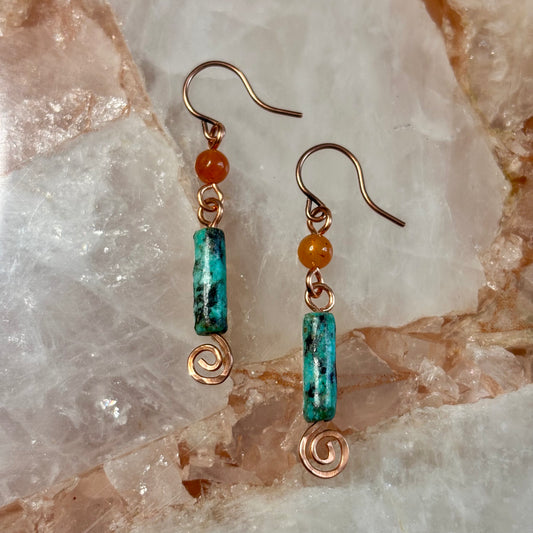 Jade Sky Dangles