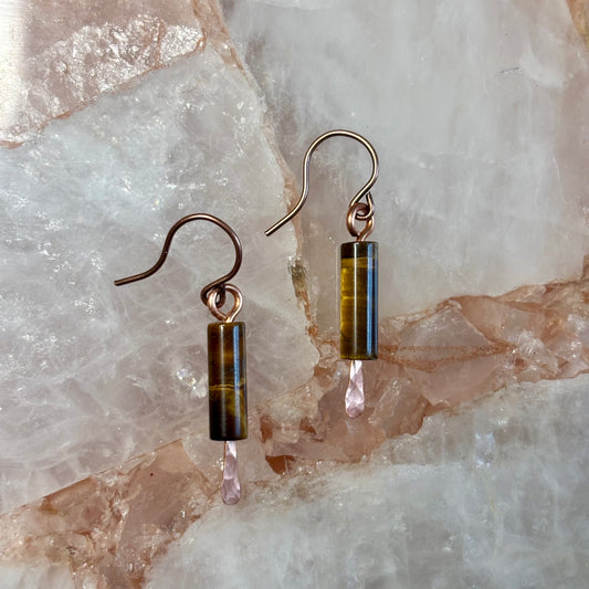 Tiger Eye Dangles